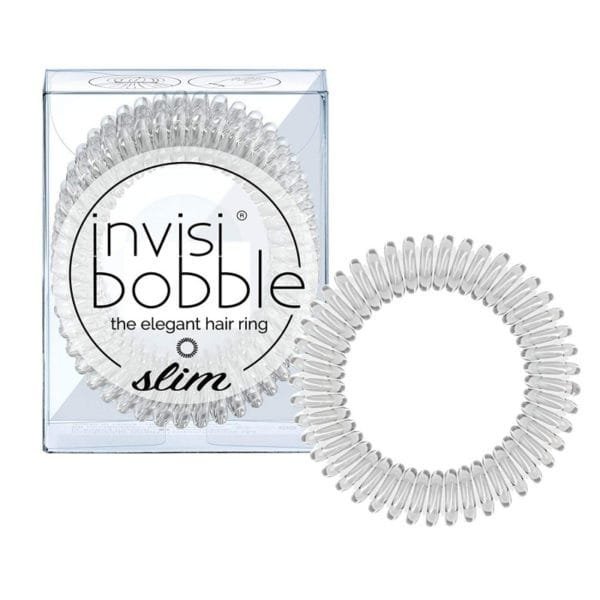Invisibobble - Slim Crystal Clear Hair Ties - 3 piece