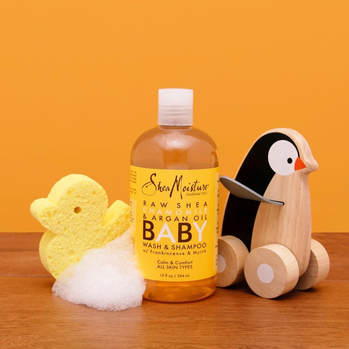 ⁦SheaMoisture, Baby Wash & Shampoo with Raw Shea, Chamomile & Argan Oil – Gentle Cleansing for Delicate Skin and Hair⁩ - الصورة ⁦4⁩