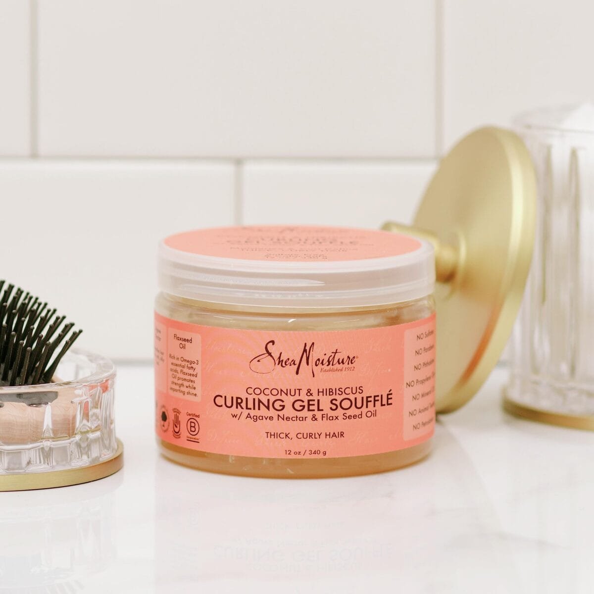 SheaMoisture, Curling Gel Soufflé, Coconut & Hibiscus – Define and Refresh Curls - Image 2