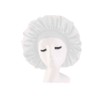 Silky Satin Bonnet - White