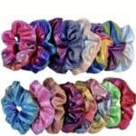 Satin Holographic Scrunchies