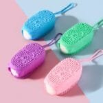 ⁦Bath Shower Silicone Body Scrubber⁩ - الصورة ⁦3⁩