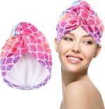 Mermaid Microfiber Hair Towel Turban