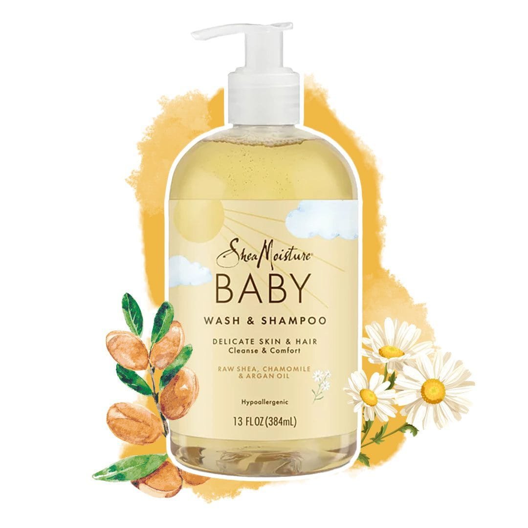 img_1719 SheaMoisture, Baby Wash & Shampoo with Raw Shea, Chamomile & Argan Oil – Gentle Cleansing for Delicate Skin and Hair - الصورة 1