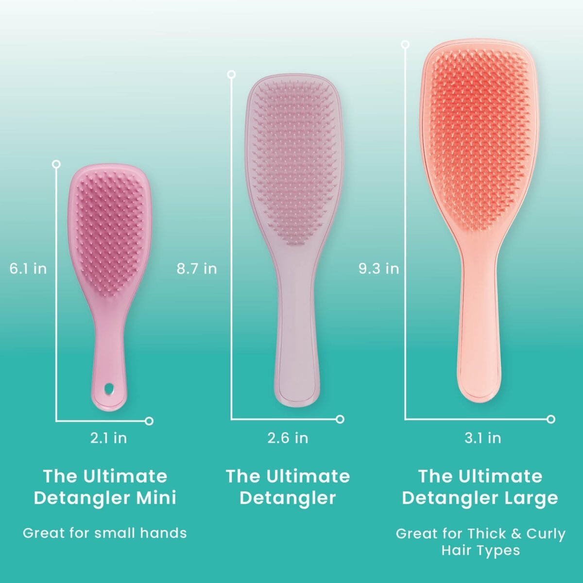 ⁦Tangle Teezer, Detangling Hairbrush Large Size- Random Color⁩ - الصورة ⁦2⁩