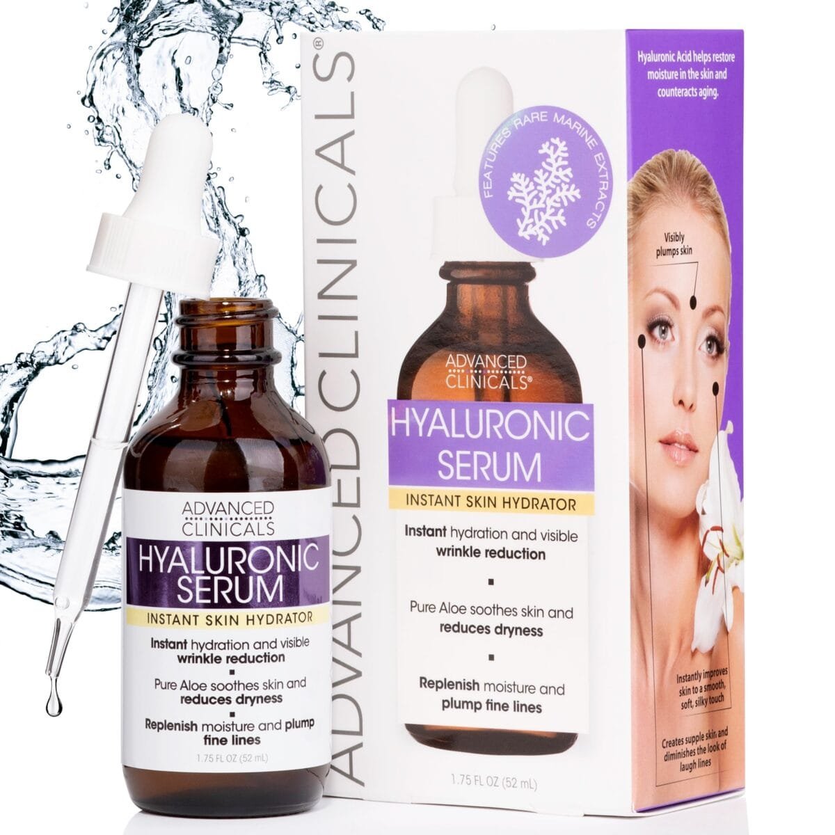 Advanced Clinicals, Hyaluronic Serum Instant Skin Hydrator - Image 3