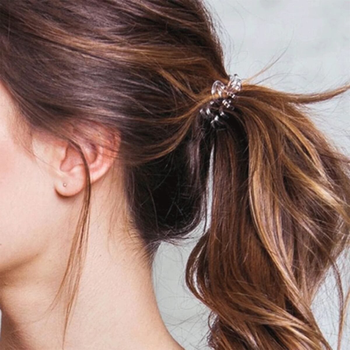 ⁦Invisibobble, Original, Traceless Hair Ring, Crystal clear, 3pcs pack⁩ - الصورة ⁦2⁩