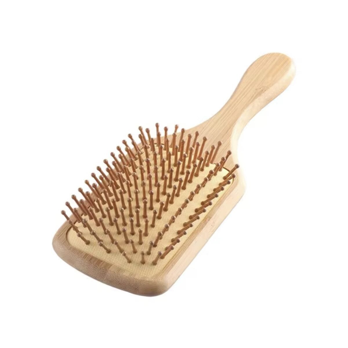 ⁦‏Anti-Frizz Bamboo Paddle Brush – Oval or Rectangular⁩ - الصورة ⁦5⁩