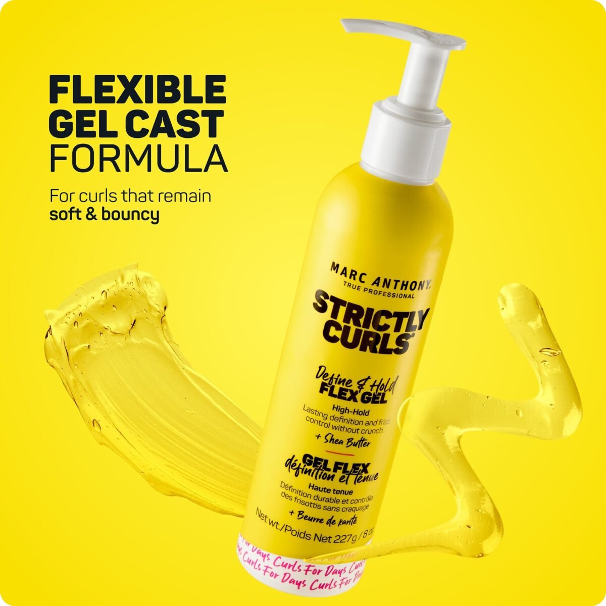 ⁦Marc Anthony Strictly Curls Define & Hold Flex Gel – High Hold Curl Defining Gel, Frizz Control, Crunch-Free Styling⁩ - الصورة ⁦4⁩