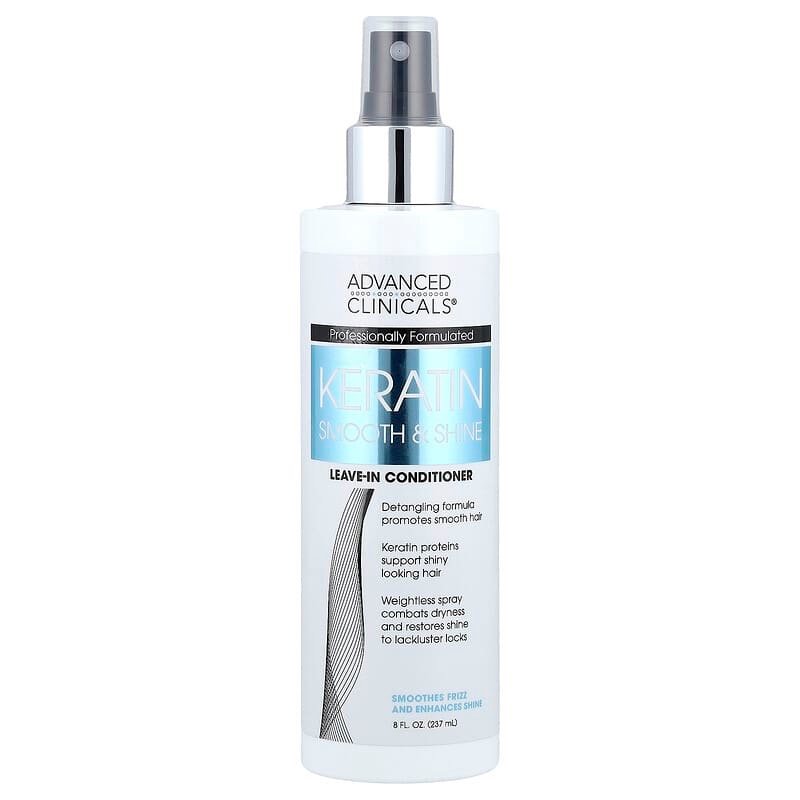 img_8540 Advanced Clinicals Keratin Smooth & Shine Leave-In Conditioner Spray - الصورة 1
