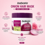 Babaria Onion Hair Mask 400ml – Sweet Floral Scent - Image 2