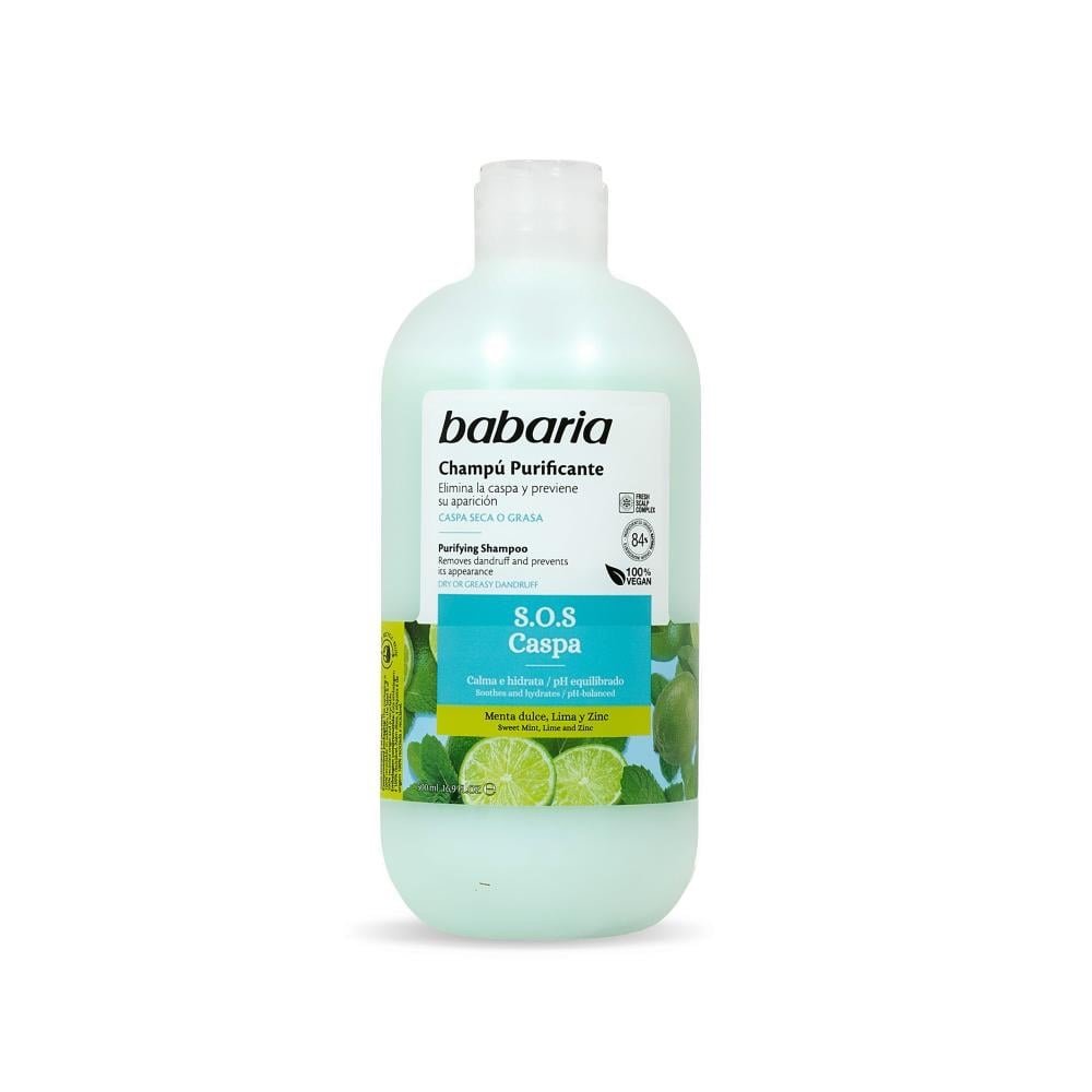img_9791 Babaria S.O.S Caspa Purifying Shampoo 500ml - Image 1